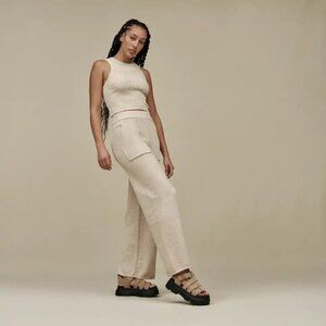 NEW UGG® Women's Sand Elaenia Lightweight Ribbed Tank Top Size M Slim Fit